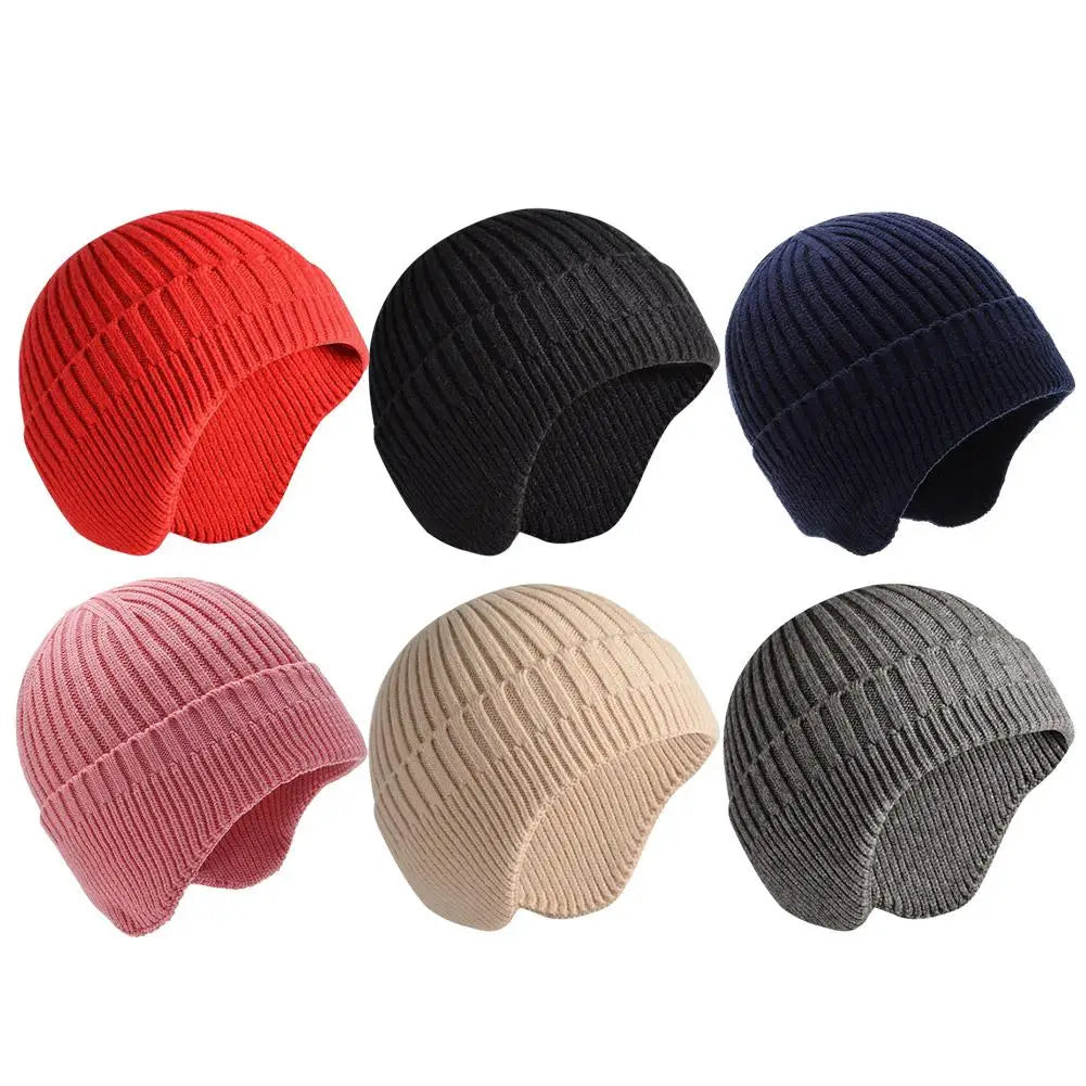 Winter Knit Beanie with Ear Protection – Unisex Cycling Hat