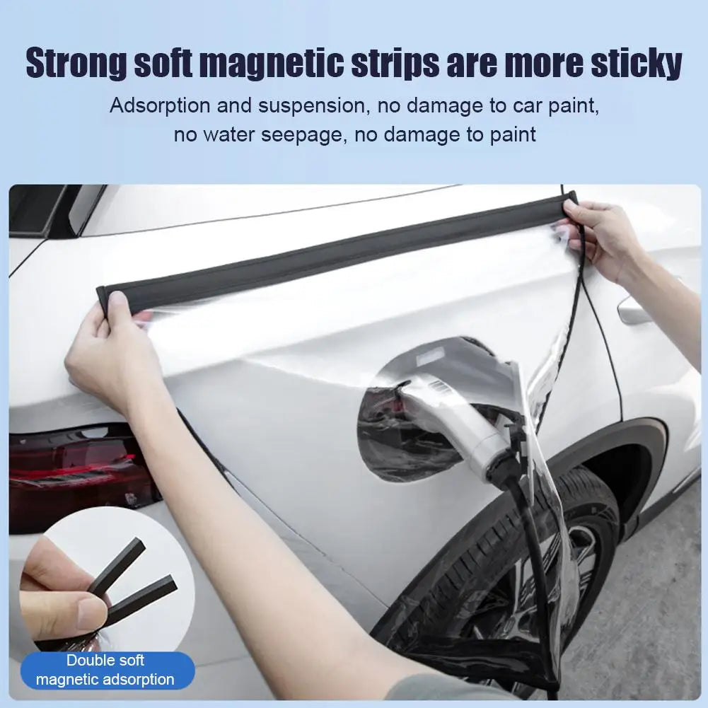 Magnetic EV Charger Port Rain Cover – Universal Waterproof
