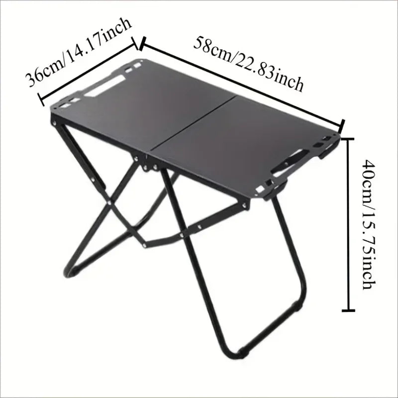 Multi functional outdoor folding table suitable for self driving and hiking camping dining table, quickly open the dining table Peaceful Pleasures Health and Wellness