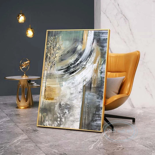 High Quality Living Artwork Handmade Canvas Art Oil Painting Light Luxury Decorative Abstract Wall Poster Drawing Room Bedroom Peaceful Pleasures Health and Wellness