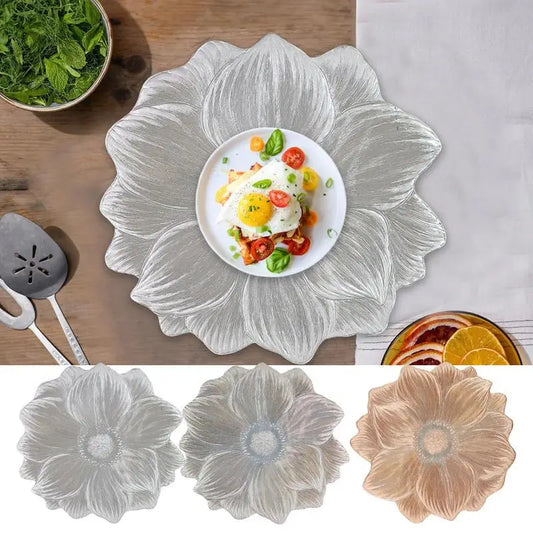 Lotus Flower PVC Placemat – Heat Resistant & Waterproof Decorative Placemat Peaceful Pleasures Health and Wellness