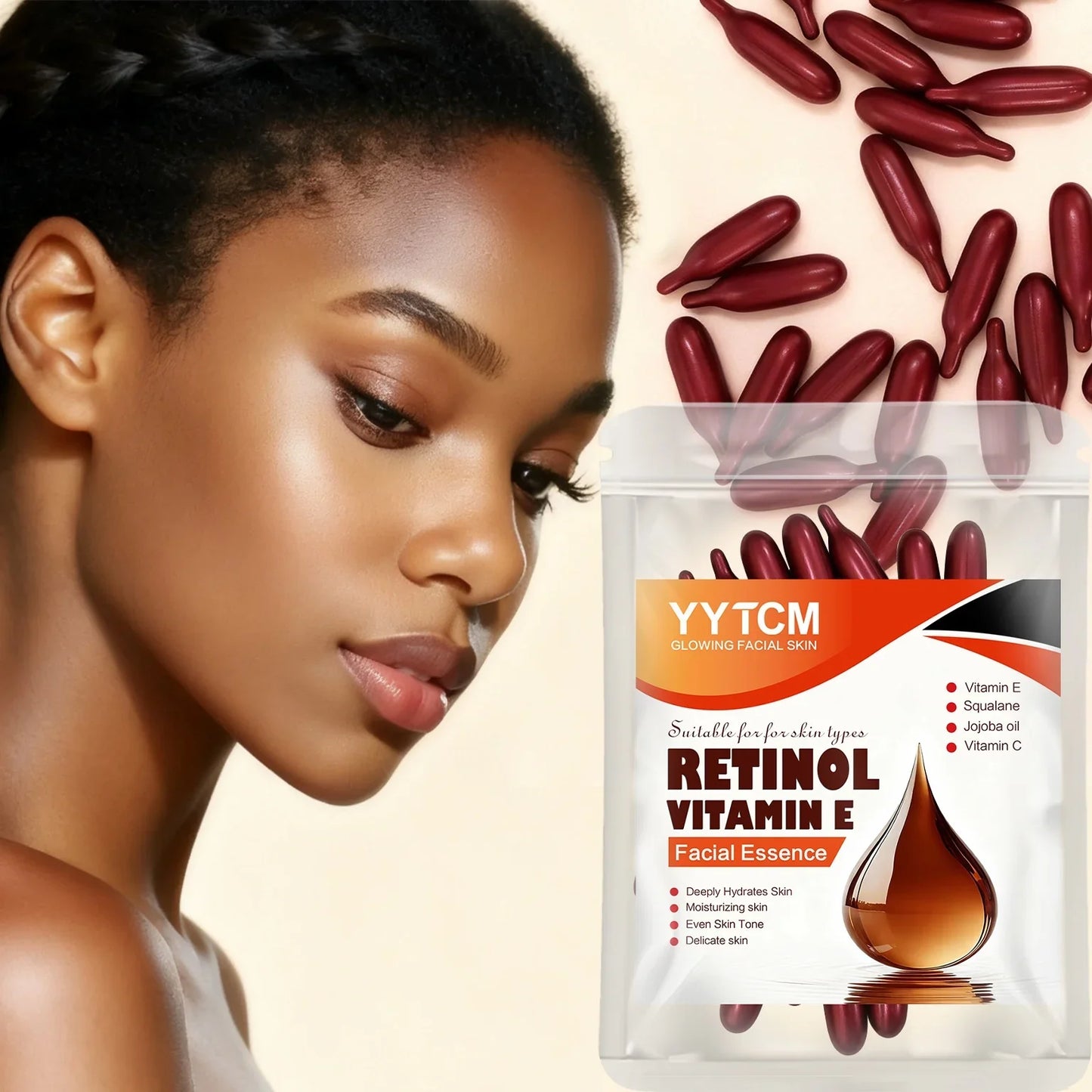 Retinol & Vitamin E Capsule Serum – Brighten & Firm Skin