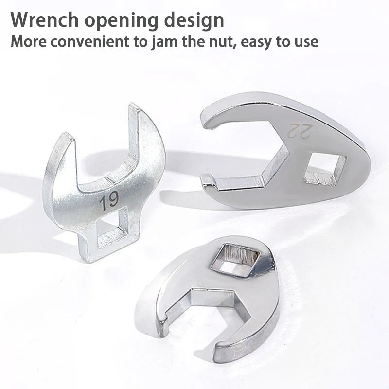 10-22mm Metric Nut Wrench Tool Kit 3/8-inch Interchangeable Head Open End L-type Combination Ratchet Wrench Suitable Household T Peaceful Pleasures Health and Wellness