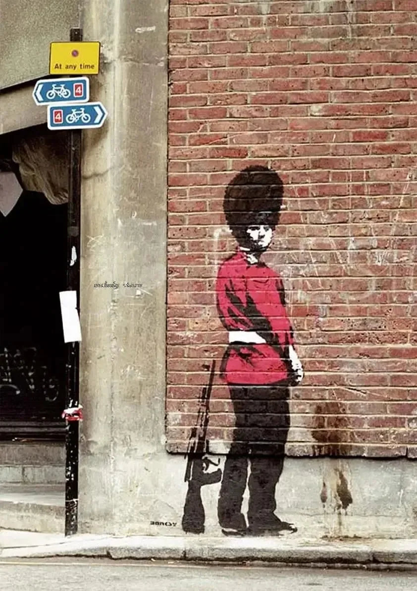 Banksy Girl with Red Balloon Canvas Wall Art | Street Art Decor