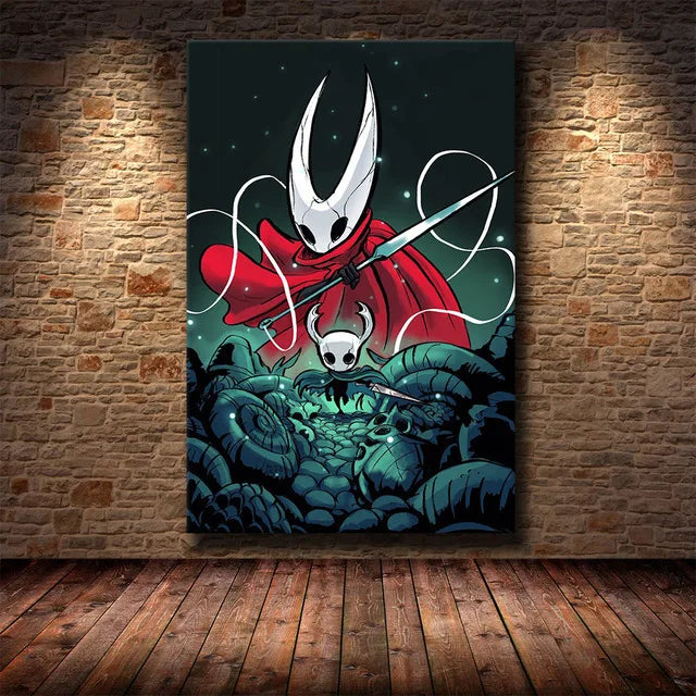 Hollow Knight Hallownest Map HD Canvas Poster | Wall Art Canvas Wall Art Poster Peaceful Pleasures Health and Wellness