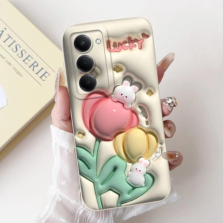 Xiaomi Redmi 15 4G/5G Cute Cartoon Shockproof Silicone Case