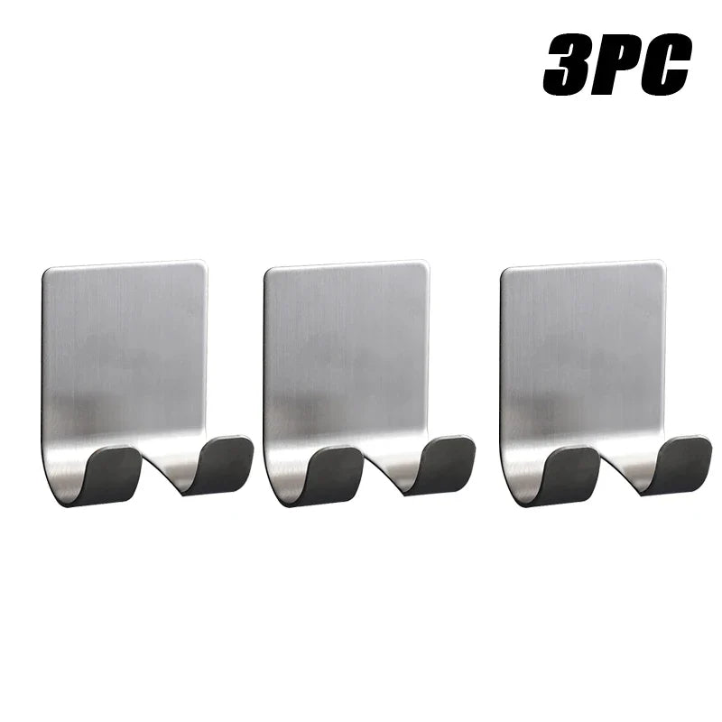 No-Drill Adhesive Razor Holder Wall Hook | Bathroom Storage