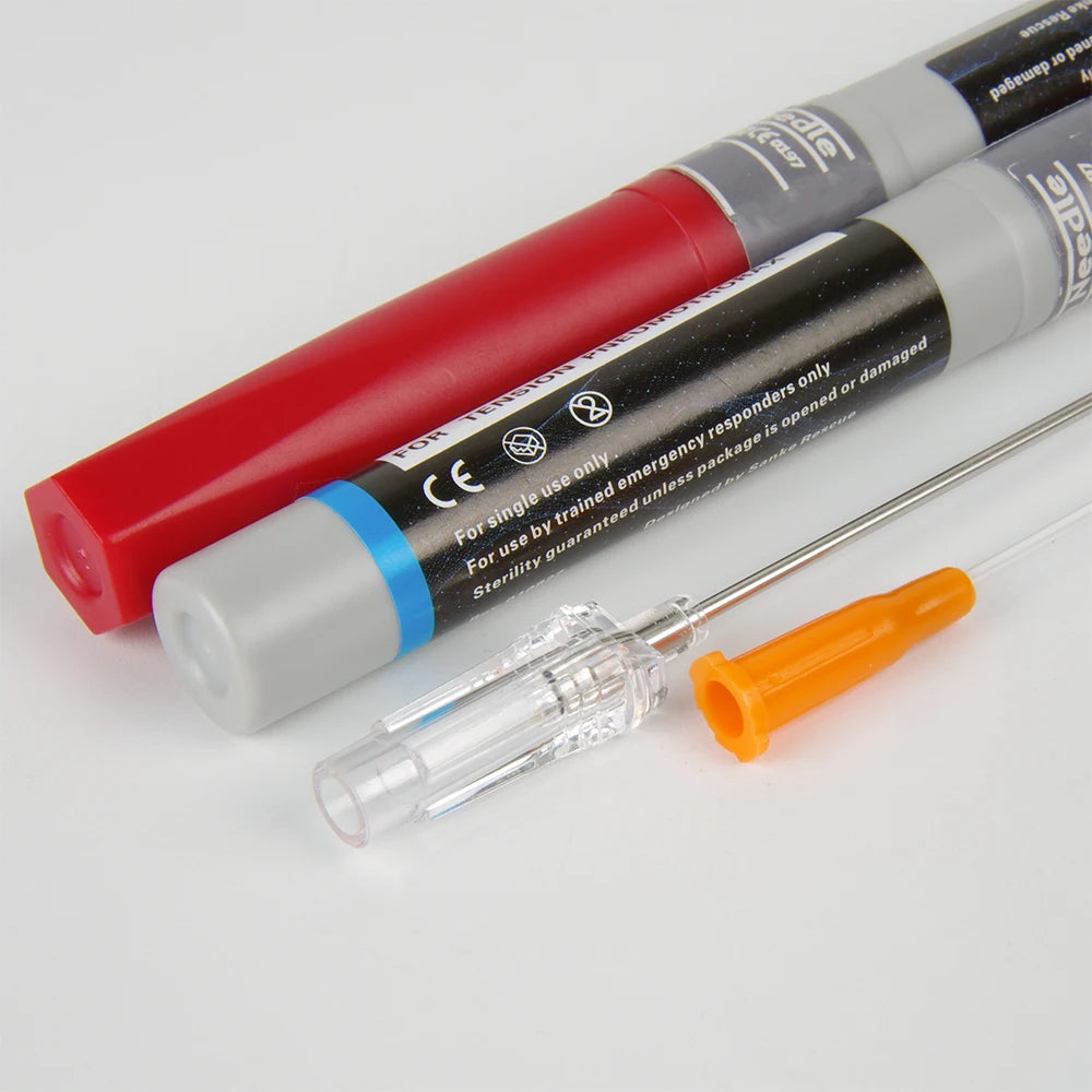 Sanke Rescue Pneumothorax Needle Trauma Medical Ifak Chest Cathether Needlecatheter 50g Needle Decompression Edc First Aid Kit Peaceful Pleasures Health and Wellness
