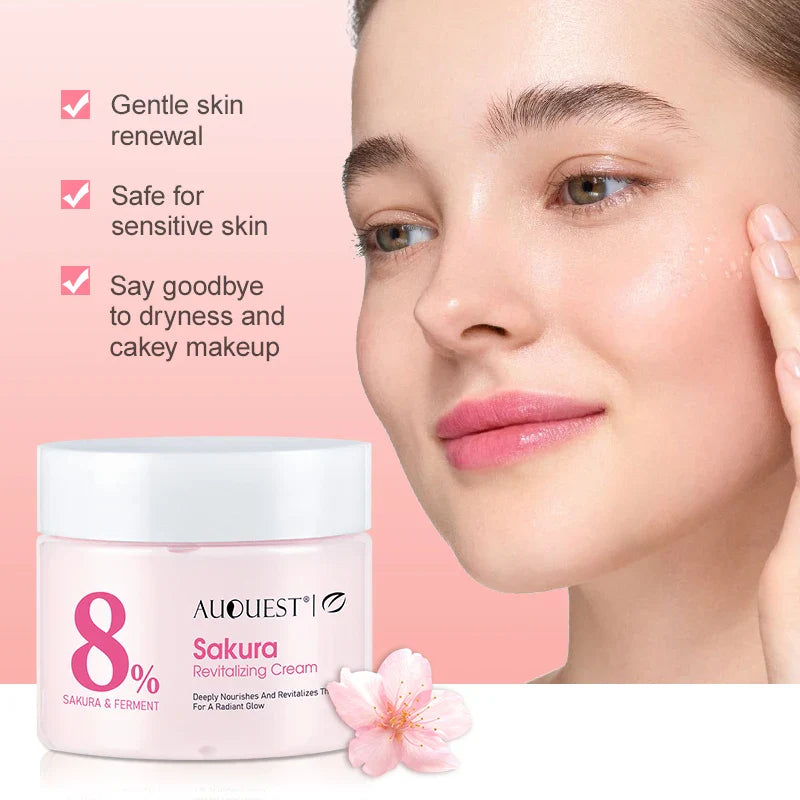 AUQUEST Sakura Face Cream – Deep Hydration & Nourishment