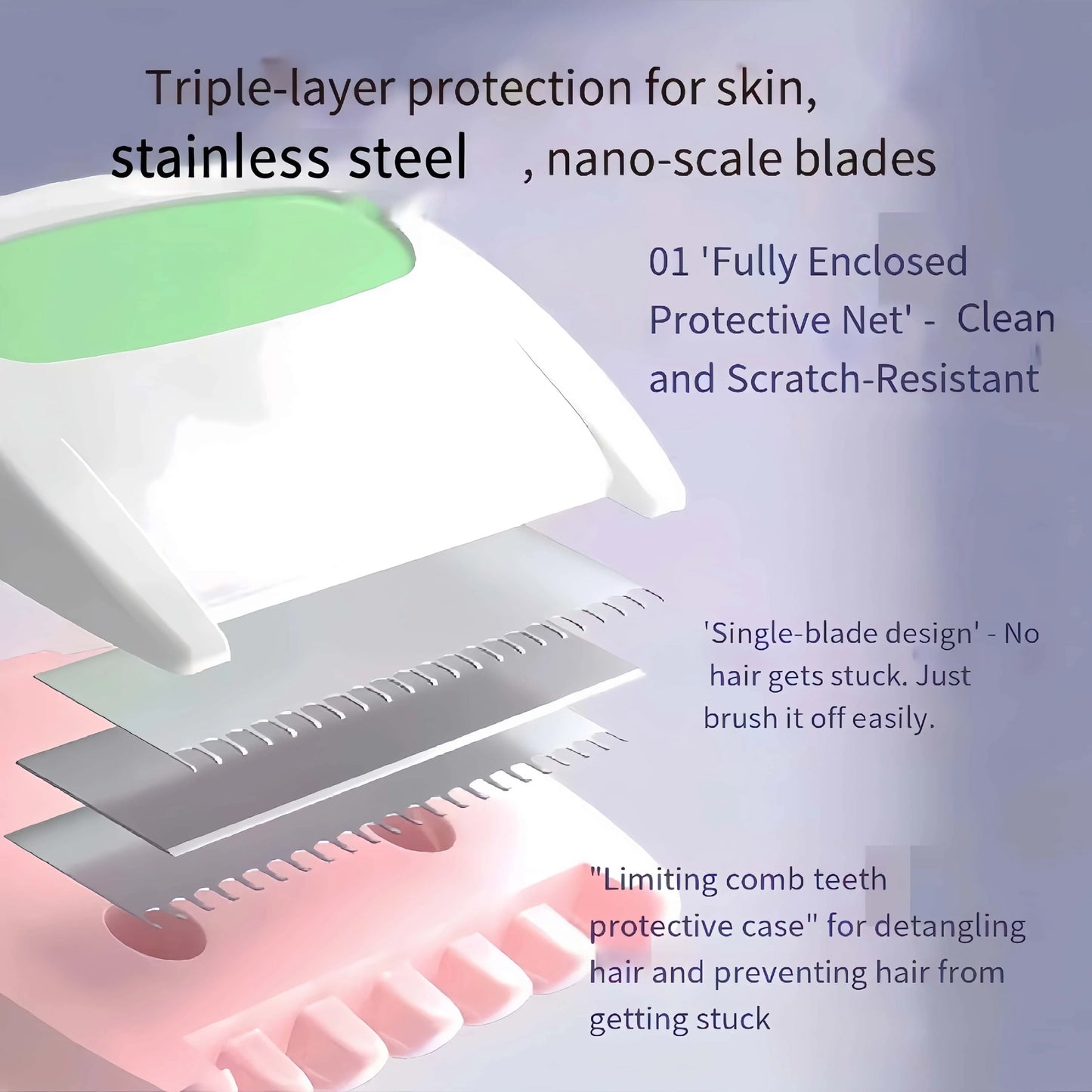 Anti-Scratch Hair Removal Razor | Body Shaver Women & Men