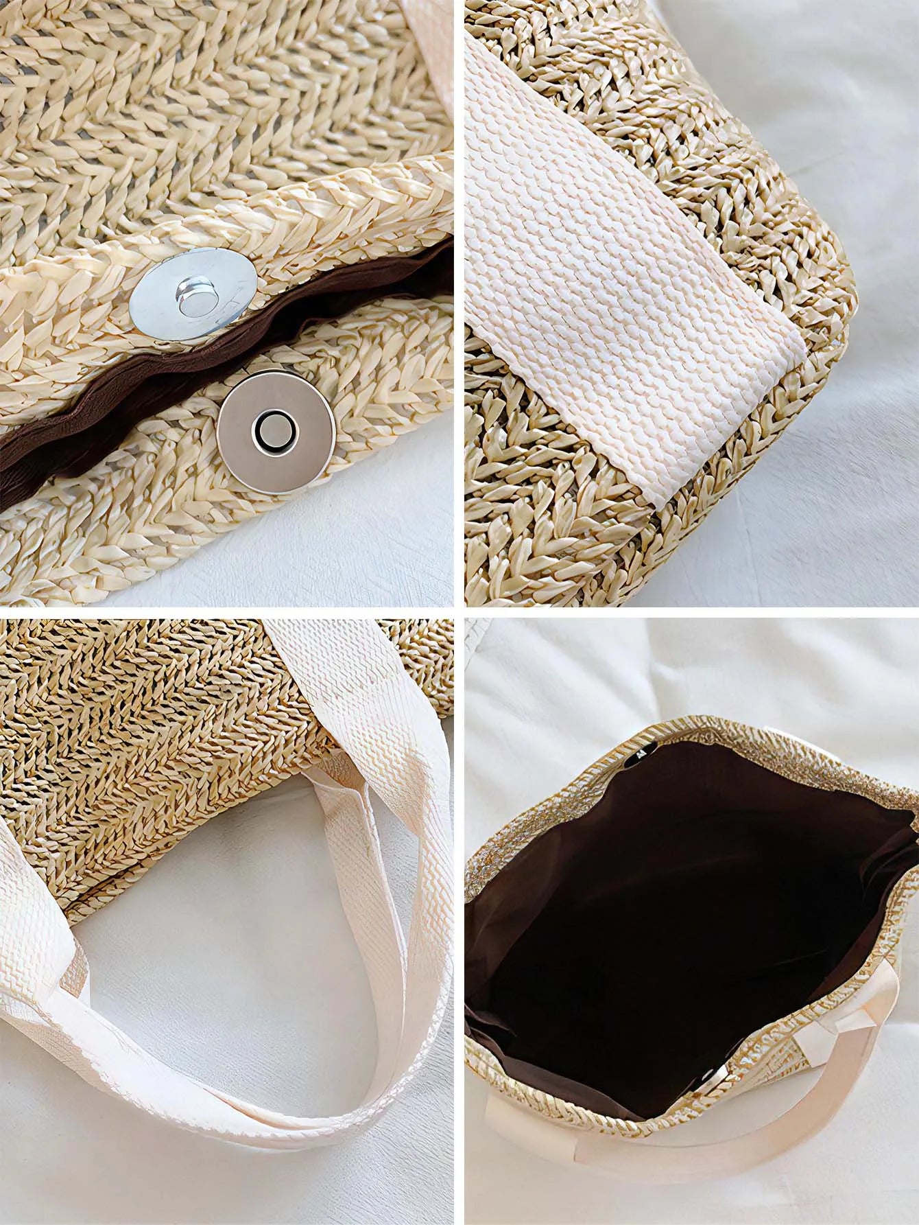 1pc Custom Name Handbag Personalized Tote Bag Woven Shoulder Bag Reusable Grocery Bag Gift for Mom Her Girlfriend Wife Birthday Peaceful Pleasures Health and Wellness