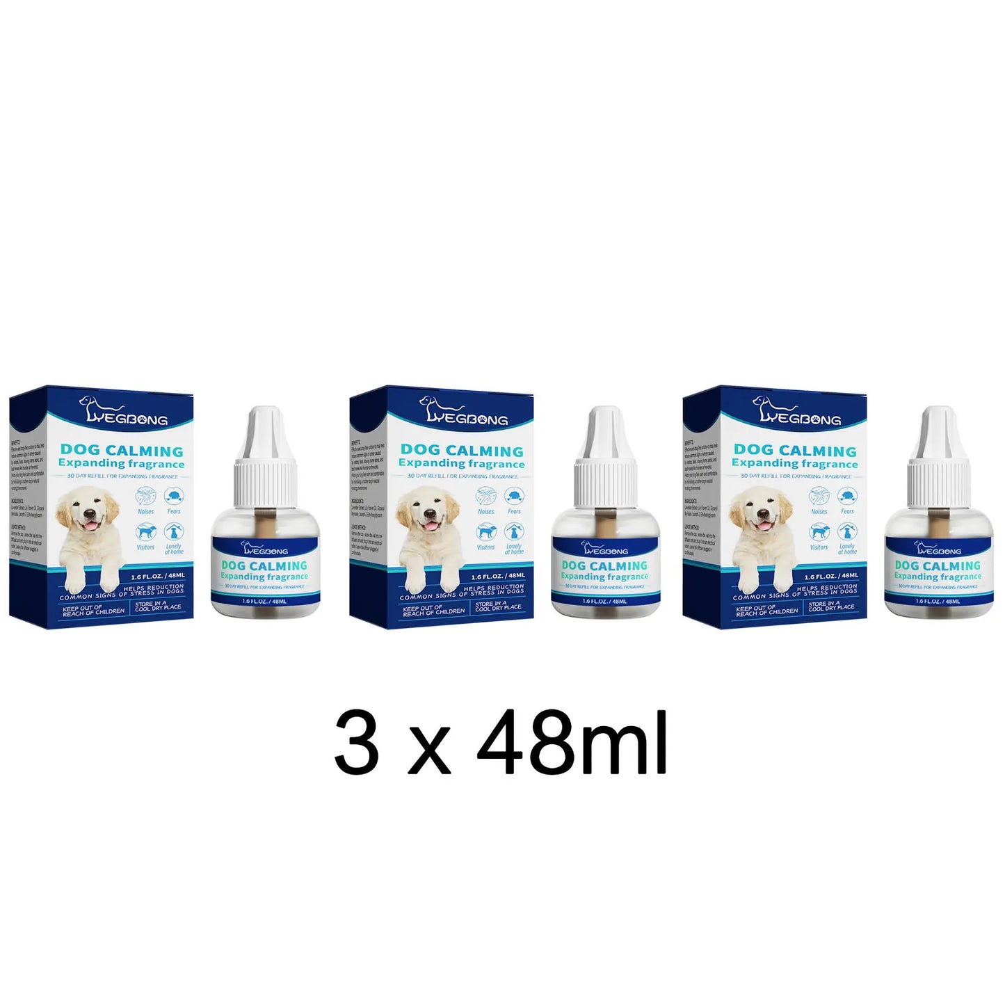 Dog & Cat Calming Diffuser Liquid | Anti-Anxiety Relief 48ml