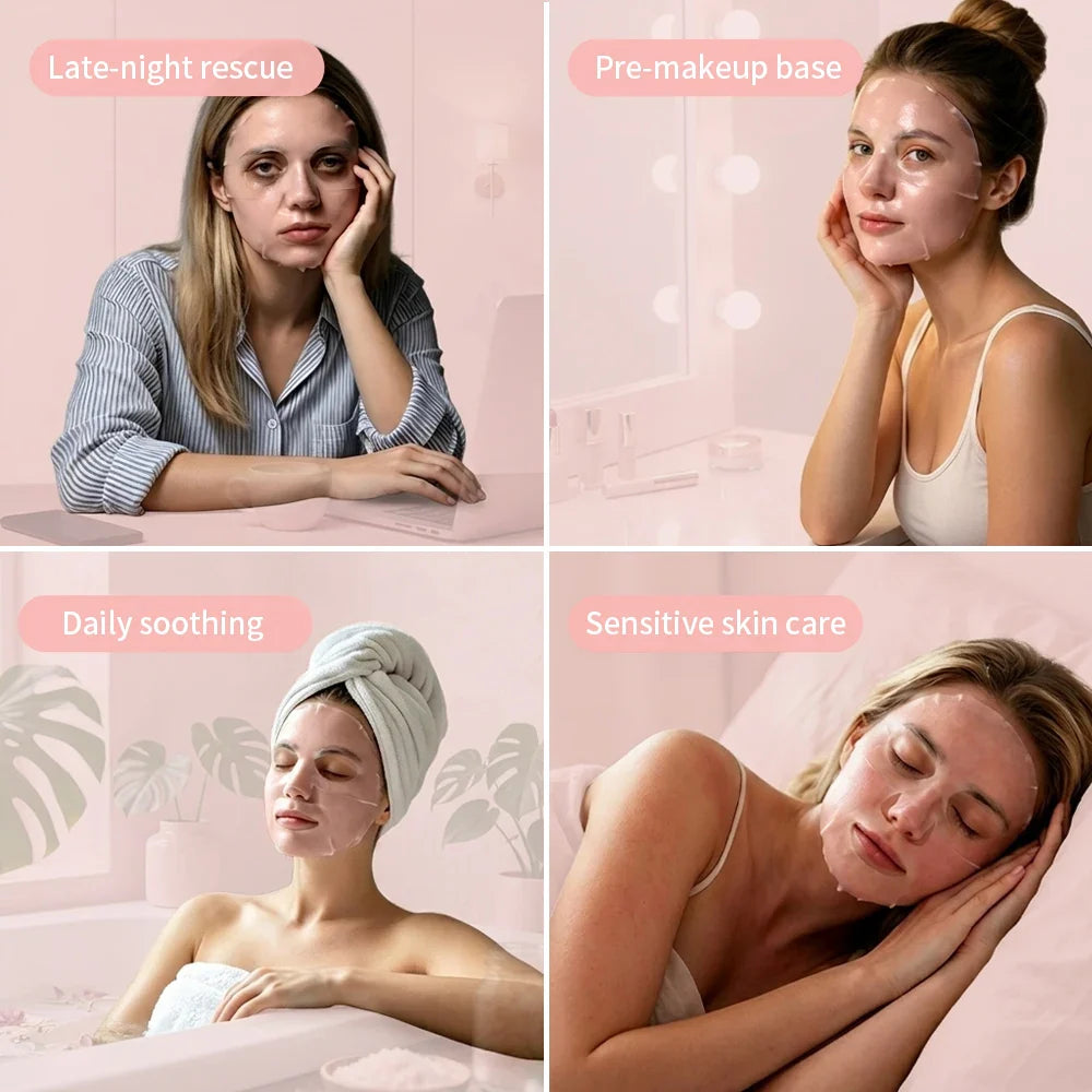 10-Pack PDRN Pink Vitamin Sheet Mask – Hydrate & Brighten