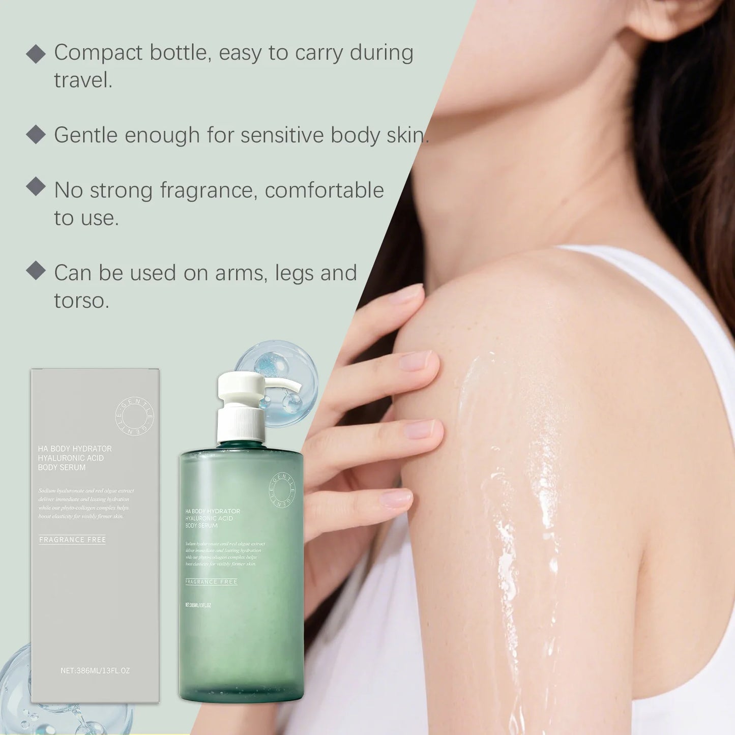 Hyaluronic Acid Body Serum – Deep Hydration 386ml Peaceful Pleasures Health and Wellness
