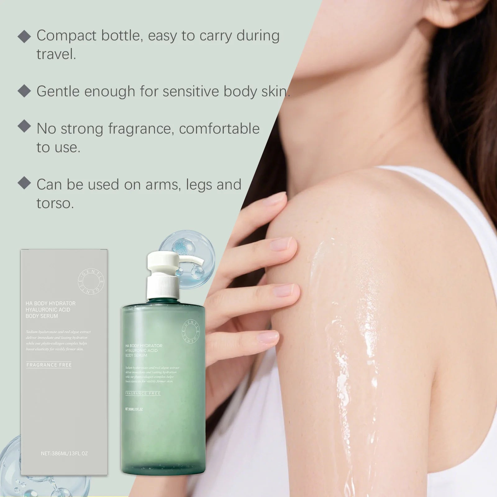 Hyaluronic Acid Body Serum – Deep Hydration 386ml Peaceful Pleasures Health and Wellness