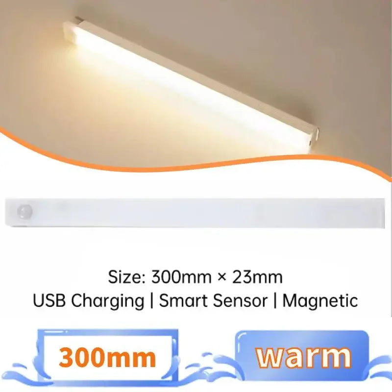 Motion Sensor LED Night Light – USB Rechargeable Cabinet Light