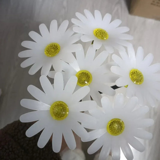 Solar Daisy LED Garden Stake Lights | Outdoor Lawn Flower Decor