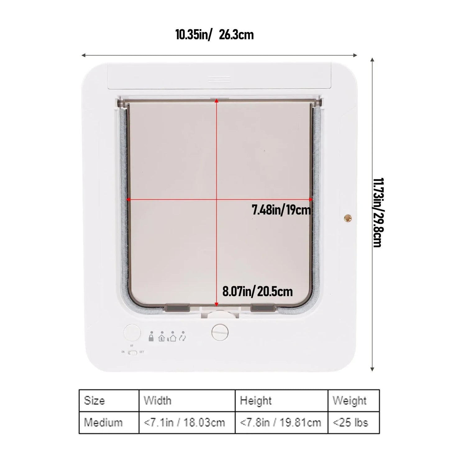 Collar Cat Door Smart Automatic Sensing Activated Easy Installation