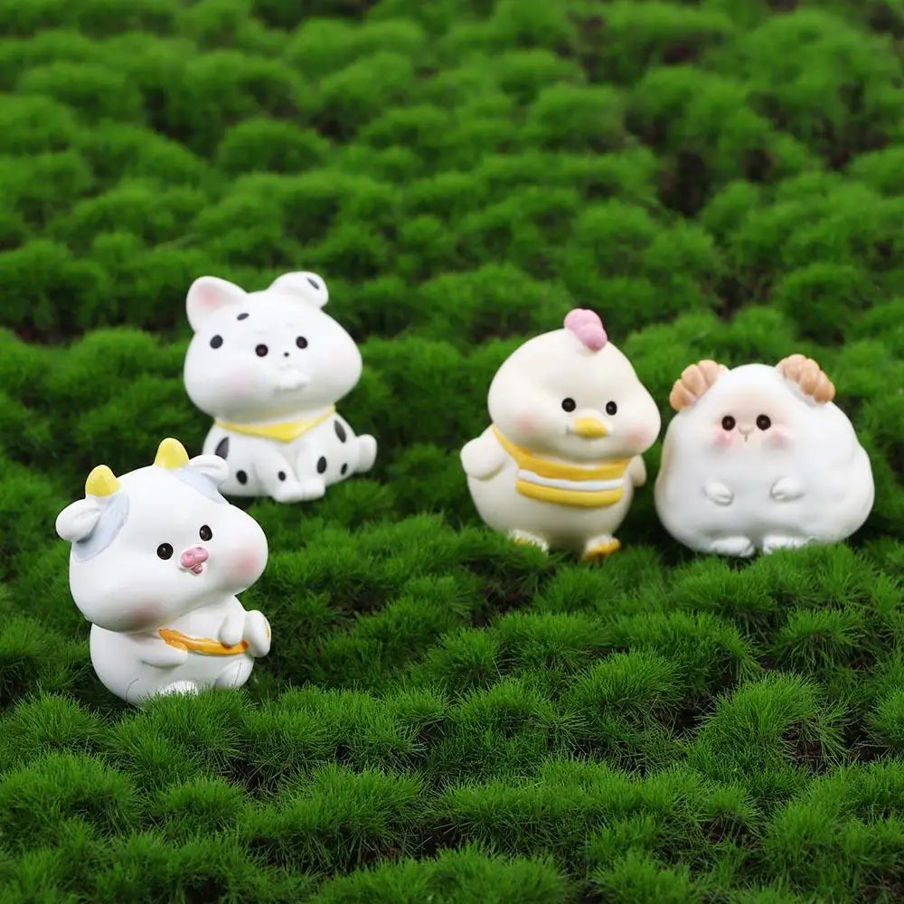 Resin Zodiac Animal Figurine | Micro Landscape Ornament & Gift