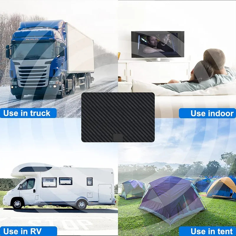 Indoor HD TV Antenna – 4K 1080p, 39dBi Dual Amplifier, Long Range