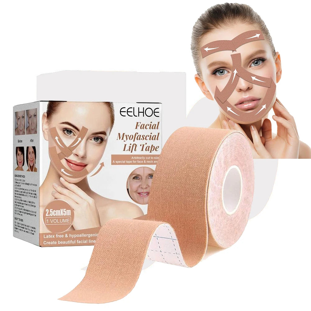 Facial Face Lift Tape – Breathable Firming Patches, 1-2 Rolls Peaceful Pleasures Health and Wellness