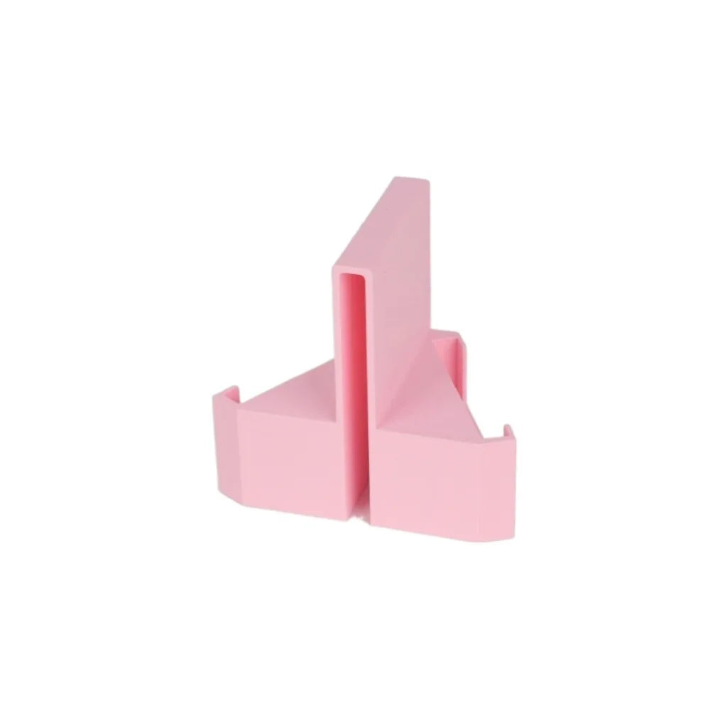 Clip-On Design Tennis Net Camera Mount Training Tool Video Recording Mount Secure Clip-On Mount ABS Dual Perspective Peaceful Pleasures Health and Wellness Pink