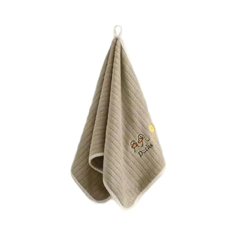 Baby Coral Fleece Washcloth | Soft Quick-Dry Drooling Towel