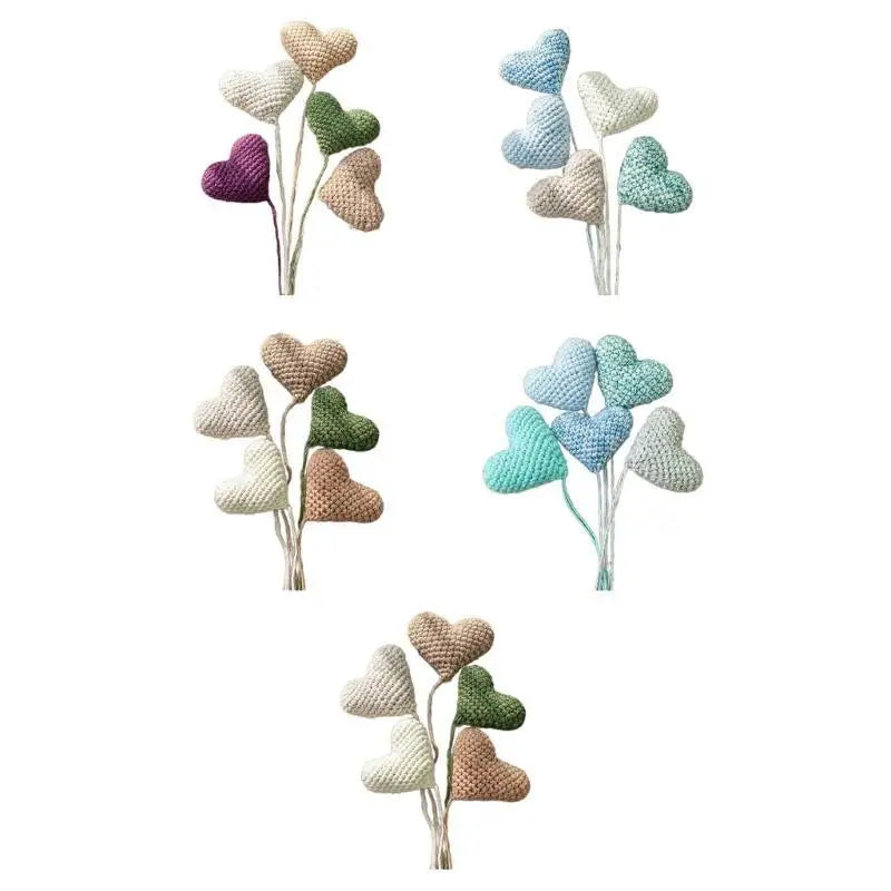 Knitted Heart Baby Photography Props – Newborn Photo Studio Set