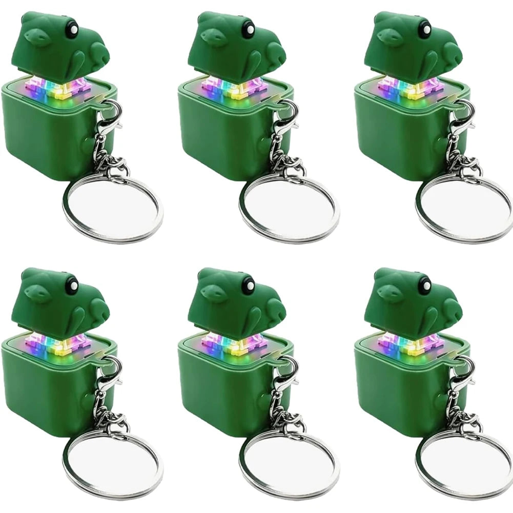Duck & Frog LED Fidget Clicker Keychain with Sound | USB-C