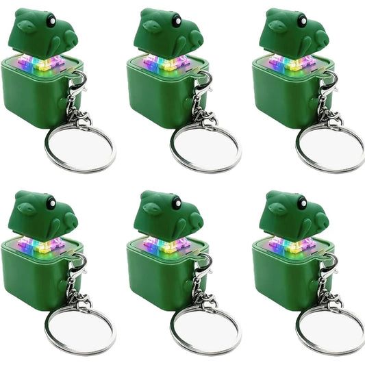 Duck & Frog LED Fidget Clicker Keychain with Sound | USB-C Fidget Clicker Keychain Peaceful Pleasures Health and Wellness