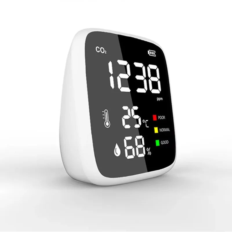 Mini CO2 Detector | CO₂, Temperature & Humidity Air Monitor