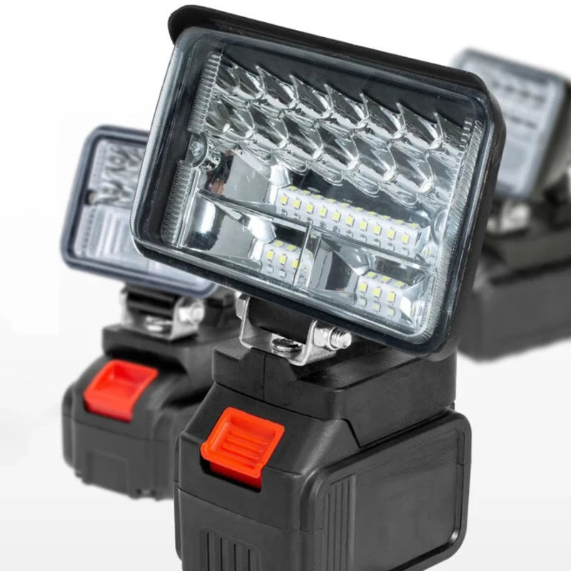 HOMEFISH For Makita 18V Li-ion Battery LED Work Light 3/4 Inch Flashlight Portable Emergency Flood Lamp Camping Lamp Peaceful Pleasures Health and Wellness