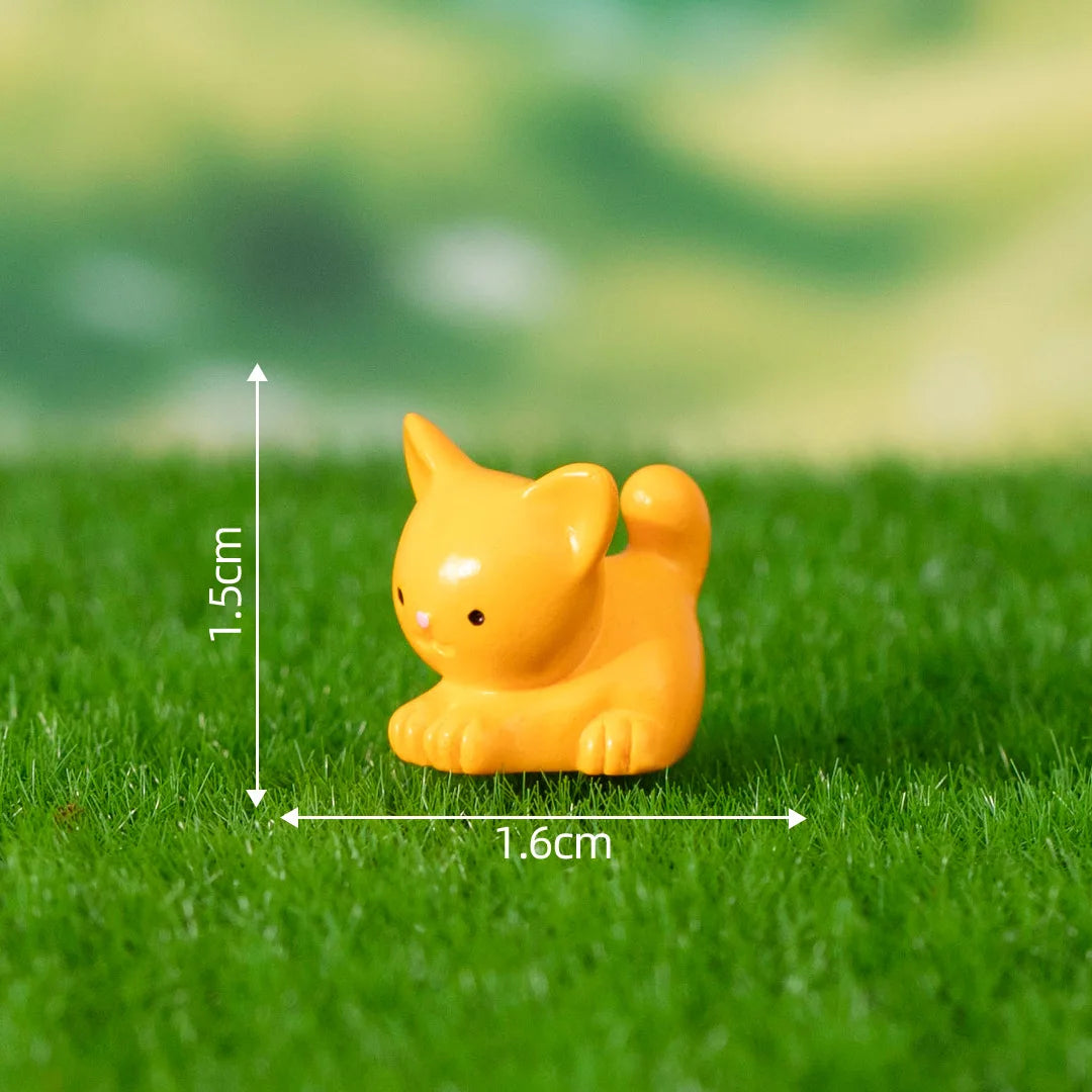 1Pcs Rabbit Squirrel Elephant Fox Sheep Duck Pig Cat Frog Snake Figurine Miniature Fairy Garden Decoration Accessories decoração Peaceful Pleasures Health and Wellness 4