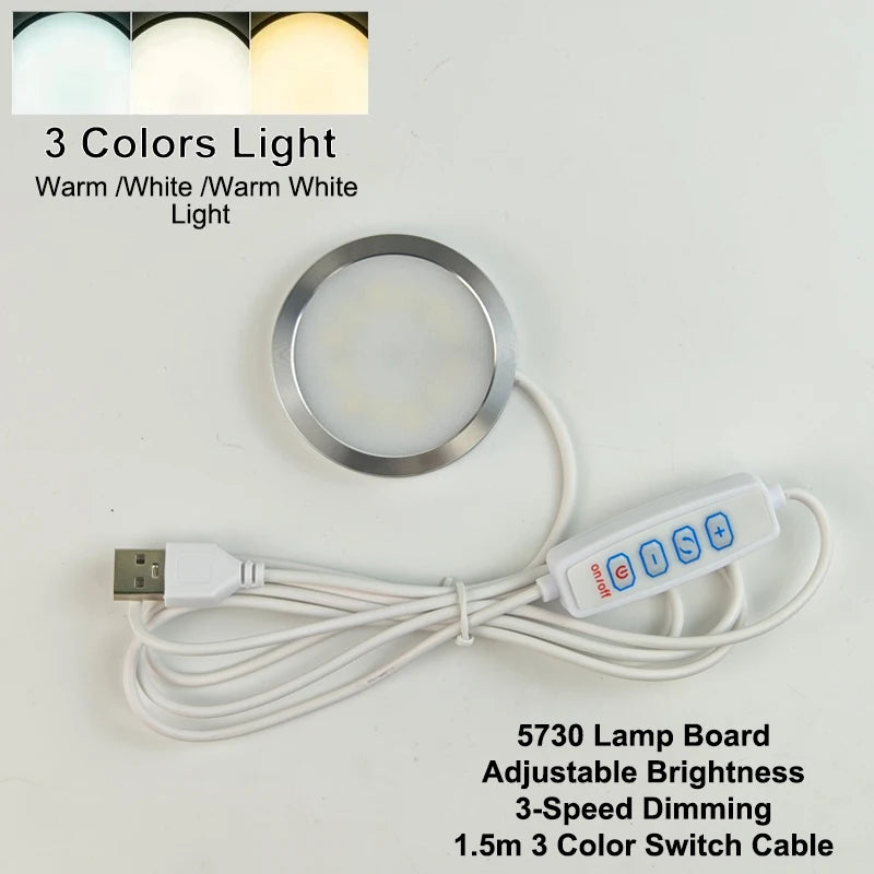 DIY LED Lamp Kit – Adjustable Warm/Cool Light Parts, No Shell