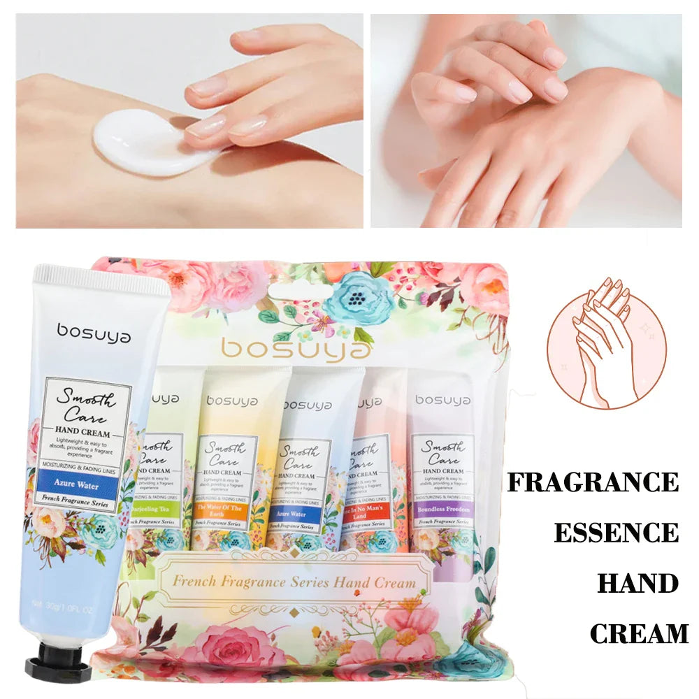 5-Piece Fragrant Hand Cream Set – Shea Butter & Glycerin