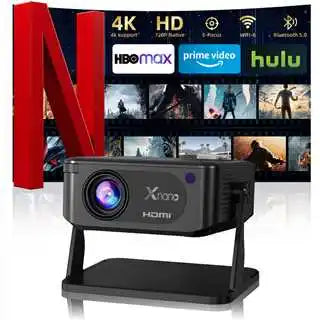 HA109 Smart Projector Native 720P 4K Decode 130ANSI Android 11 WiFi6 Bluetooth5.0 270° Rotatable Home Theater Projector Peaceful Pleasures Health and Wellness
