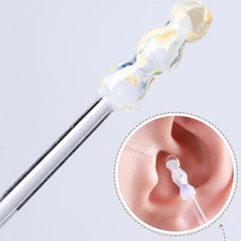 24-Pack Silicone Adhesive Ear Picks – Reusable Earwax Remover
