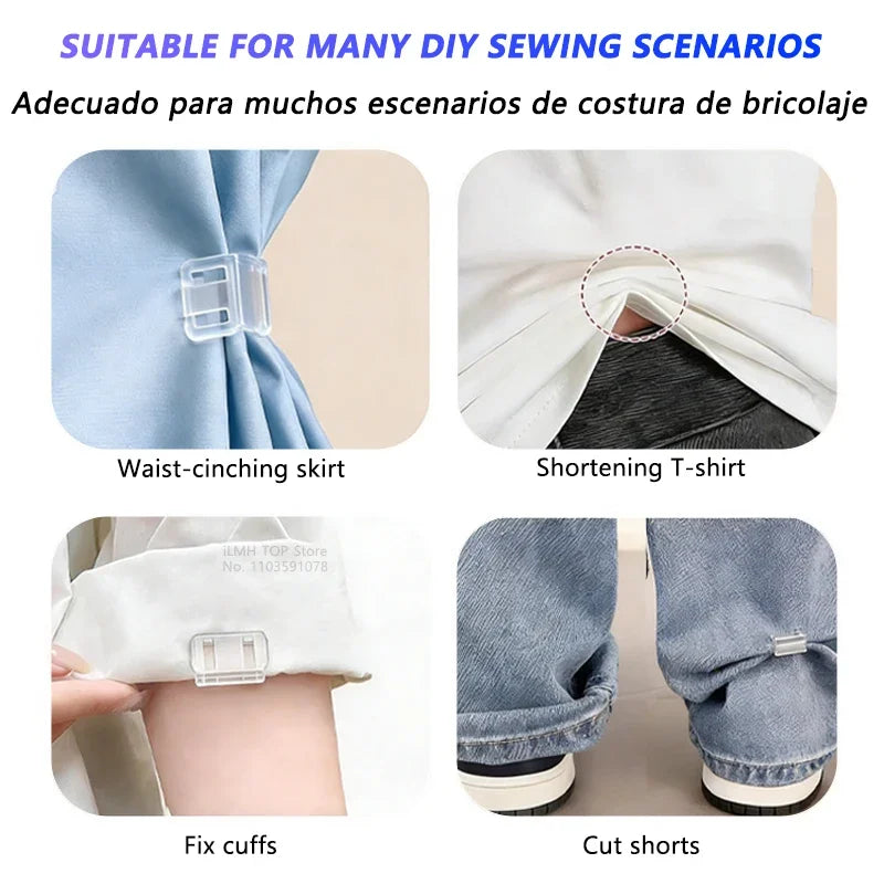 Invisible Hem Clips – No-Sew Quick Fix Pants Shortening Clips