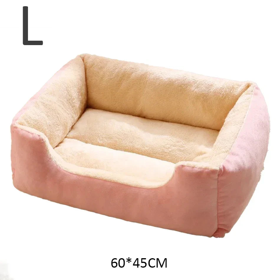 Waterproof Plush Pet Bed – Warm Mat for Dogs & Cats S/M/L