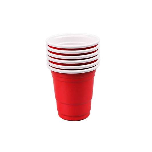 50 Pack 2OZ Mini Party Cups Plastic Shot Glasses Red Disposable Cups for Birthday Wedding Holiday Celebrating Graduation Party Peaceful Pleasures Health and Wellness Red