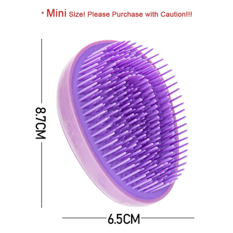 Mini Egg Round Hairbrush – Portable Detangling & Scalp Massage Comb