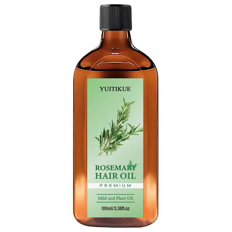YUITIKUE Premium Rosemary Hair Oil | Mild Plant-Based Formula | For Gentle Hair & Scalp Nourishment & Healthy Hair Care 100ml Peaceful Pleasures Health and Wellness 1pc