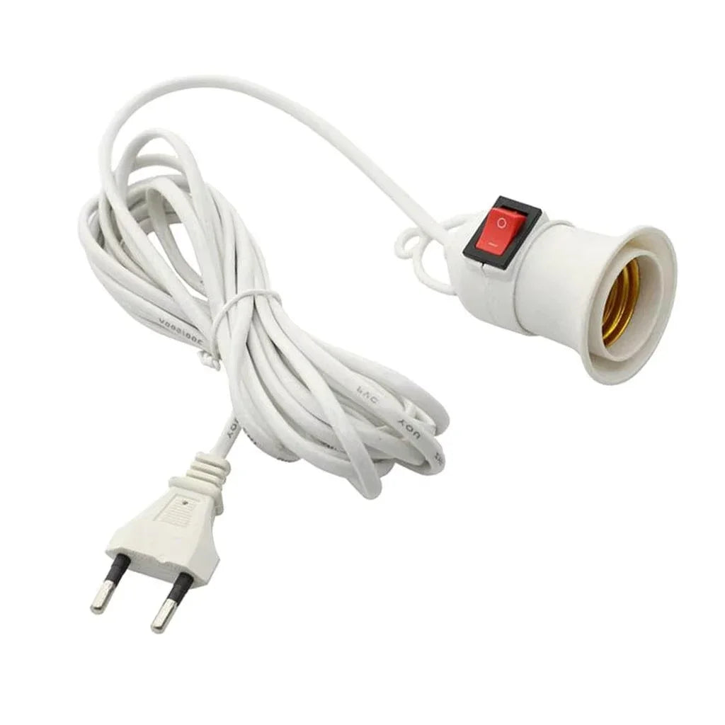 E27 Plant Grow Lamp Holder | 3.8M Cable & On/Off Switch