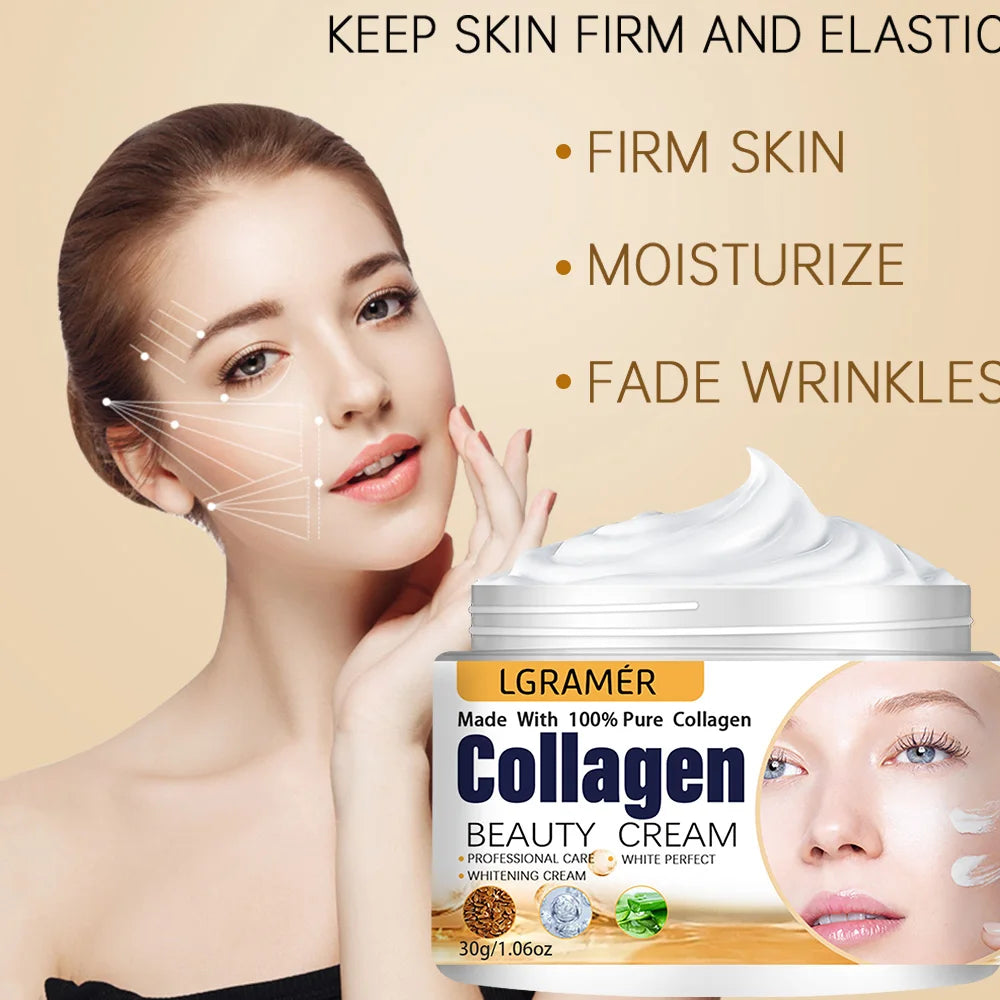 Anti Wrinkle Cream Eye Cream Face Moisturizer Anti Aging Face Lifting Nourishing Repair Collagen Boost Cream Korean Essence Peaceful Pleasures Health and Wellness