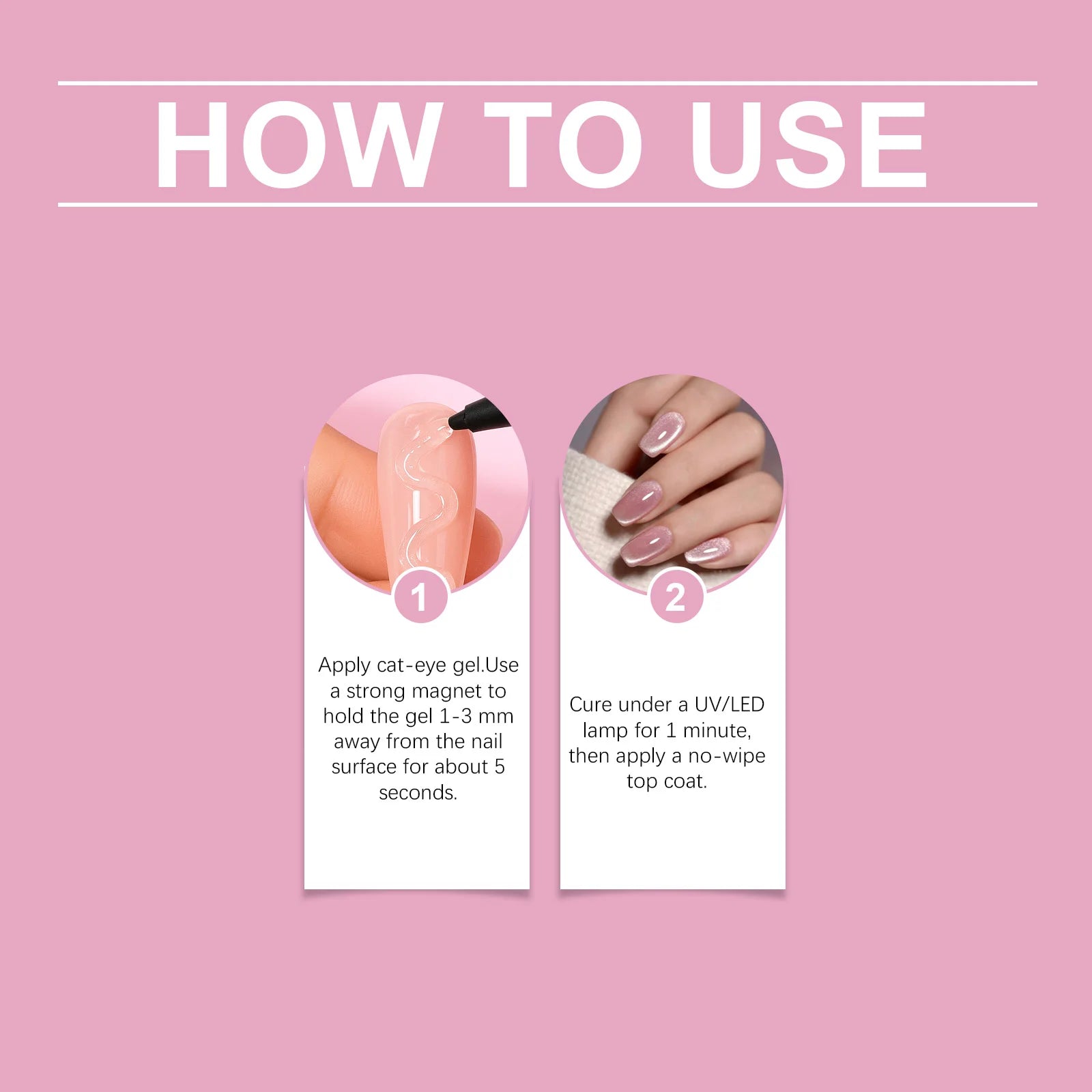 DIY Nail Magnet Stick Easy Control Create Diverse Nail Cat Eye Heart Styles Professional Design Cat Eye Nail Art Magnetic Tool Peaceful Pleasures Health and Wellness