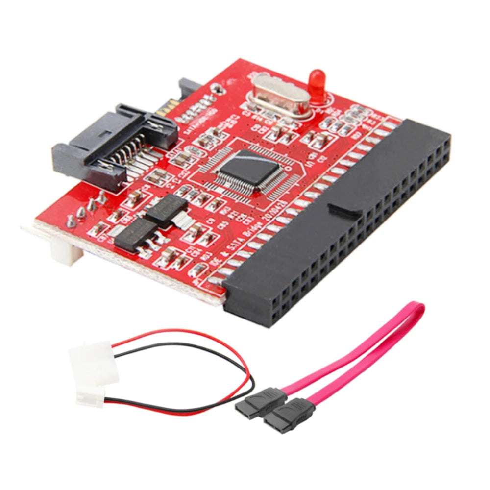 PCB+Metal IDE To SATA Converter SATA To IDE Adapter Bidirectional Conversion Card Computer Hard Disk Motherboard Conversion Card Peaceful Pleasures Health and Wellness