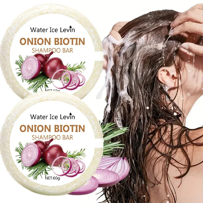 Onion & Biotin Shampoo Bar 60g | All Hair Types | Rosemary