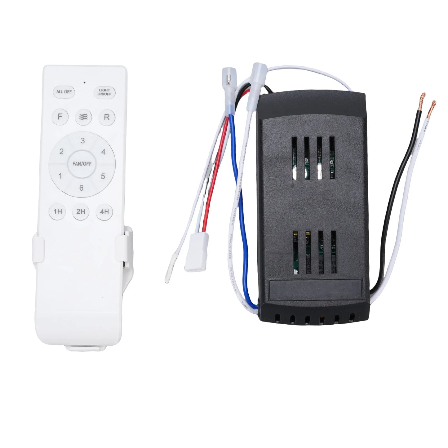 Ceiling Fan Controller Receiver 6 Speeds Ceiling Fan Light Remote Control Kit Long Distance Timer for Replacement Peaceful Pleasures Health and Wellness