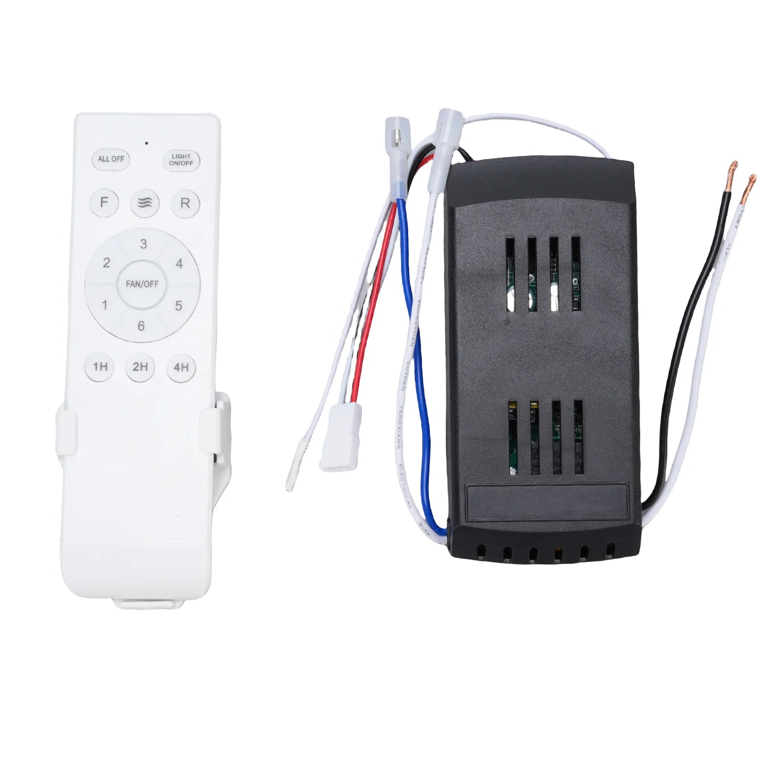 Ceiling Fan Controller Receiver 6 Speeds Ceiling Fan Light Remote Control Kit Long Distance Timer for Replacement Peaceful Pleasures Health and Wellness