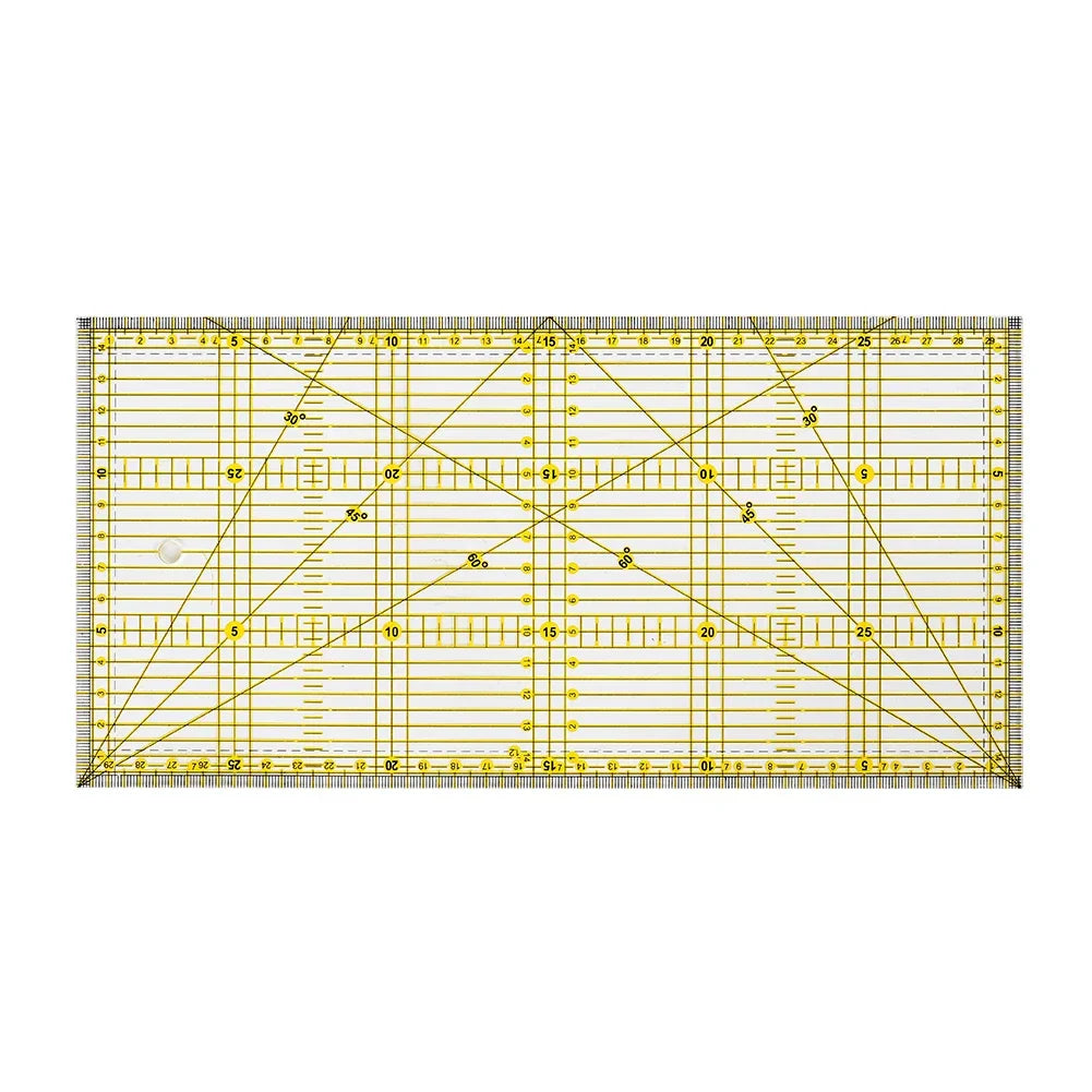 30x15cm Acrylic Patchwork Quilting Ruler | Clear Cutting Tool